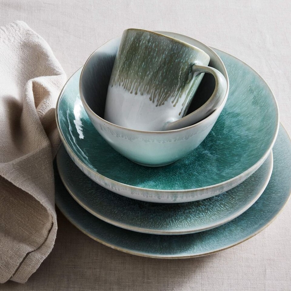 Reactive Glaze Stoneware Dinnerware Sets West Elm Australia